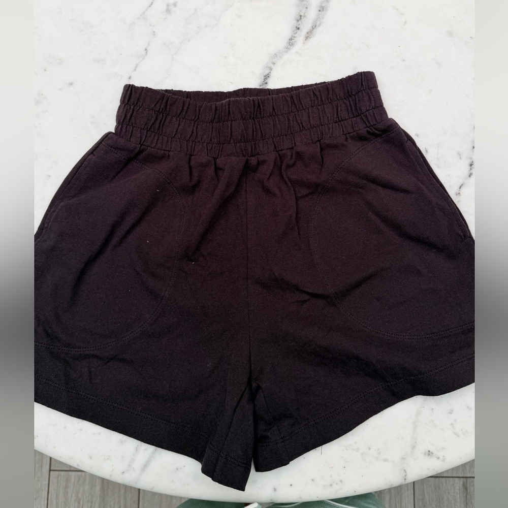 Madewell Black Elastic-Waist Athletic Shorts